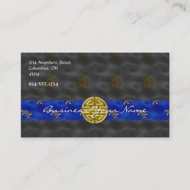 Carte de visite de la conception modelé par (Devant)