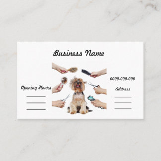 Carte de visite de la culture du chien