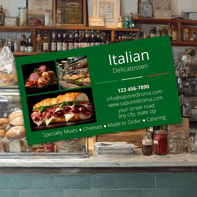 Carte de visite de la Deli Italienne (Créateur téléchargé)