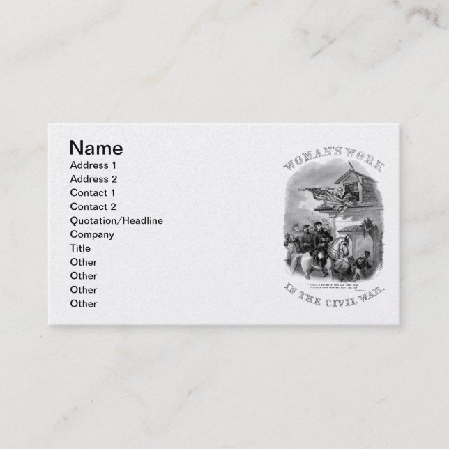 Carte de visite de la guerre civile (Devant)