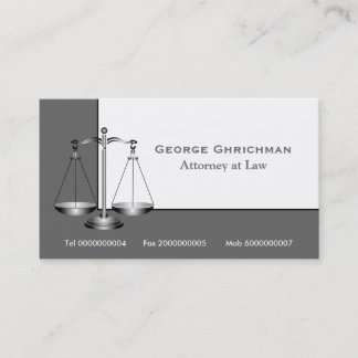Carte de visite de la justice