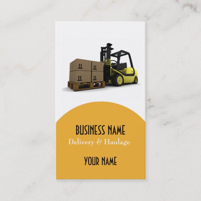 Carte de visite de la livraison et de transport (Devant)