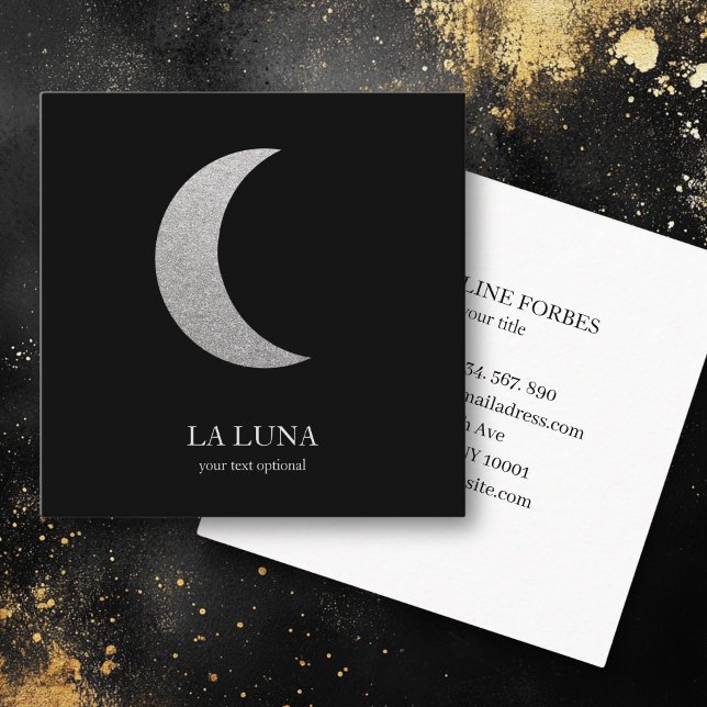 Carte de visite de la lune (Silver 
moon business card)