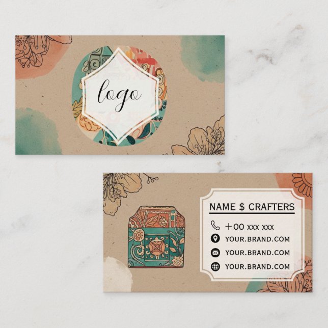 Carte de visite de la marque Crafty (Devant / Derrière)