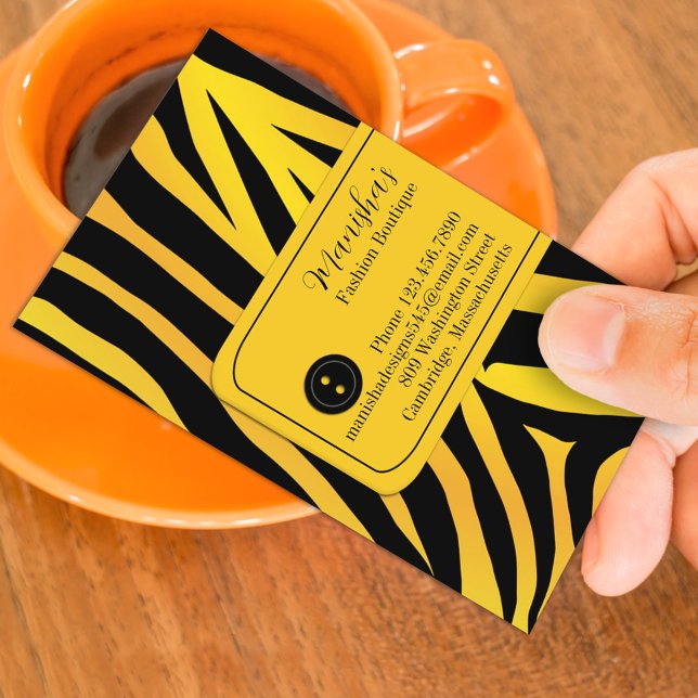 Carte de visite de la mode Tiger rayures (Créateur téléchargé)