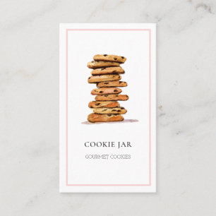 Carte de visite de la pâtisserie de cookies à l'aq