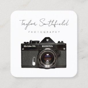 Carte de visite de la photographie de caméra de fi