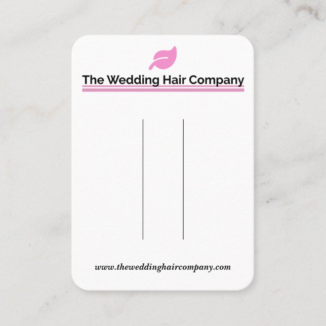 Carte de visite de la société de cheveux Mariage (Devant)