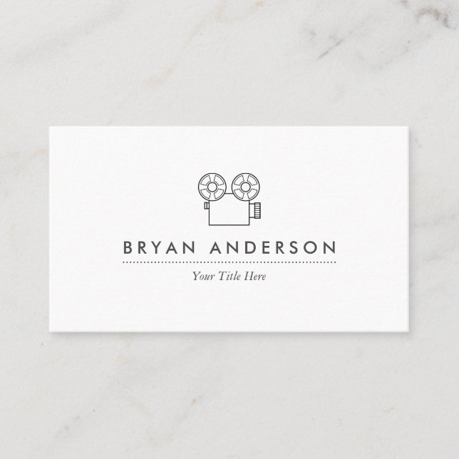 Carte de visite de la vieille caméra (Devant)