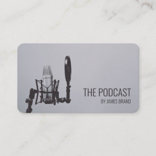 Carte de visite de l'acteur vocal Podcast moderne