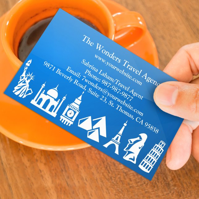 Carte de visite de l'agence de voyage (Créateur téléchargé)