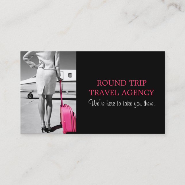 Carte de visite de l'agence de voyage globale (Devant)