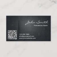 Carte de visite de l'agent d'achat de code QR méta