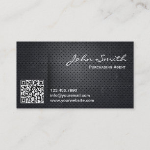 Carte de visite de l'agent d'achat de code QR méta