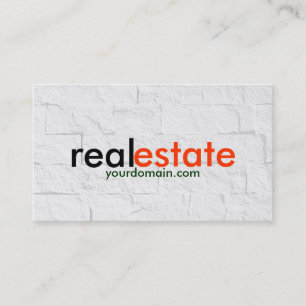 Carte de visite de l'agent immobilier Brick Wall G