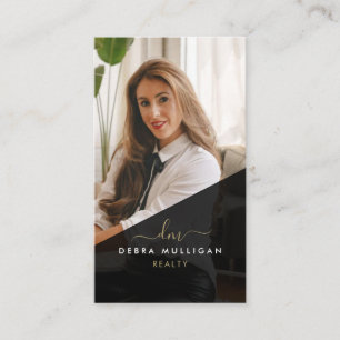 Carte de visite de l'agent immobilier moderne