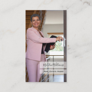 Carte de visite de l'agent immobilier photo