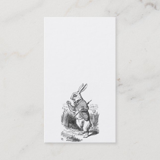 Carte de visite de lapin (Devant)