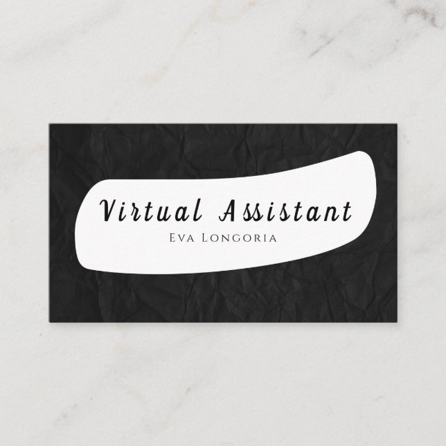 Carte de visite de l'Assistant virtuel (Devant)