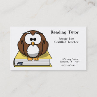 Carte de visite de lecture