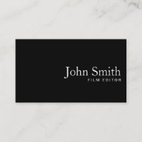 Carte de visite de l'éditeur de film de code QR no