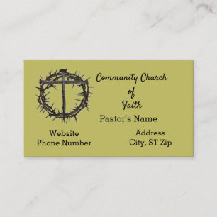 Carte de visite de l'église/du pasteur