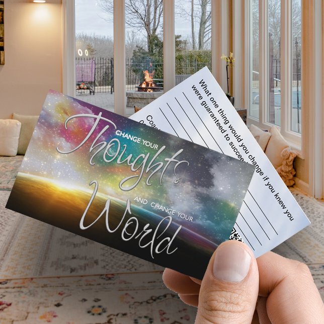 Carte de visite de l'encadrement du bien-être (Business card, designed to inspire and empower. Featuring elegant typography on a vibrant background)