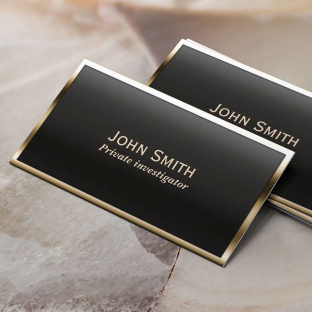 Carte de visite de l'enquêteur frontalier Gold (Créateur téléchargé)