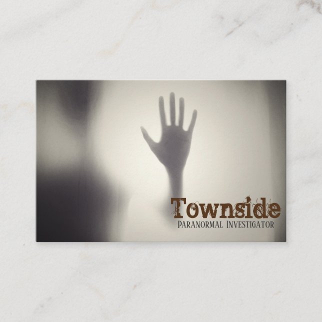 Carte de visite de l'enquêteur paranormal (Devant)