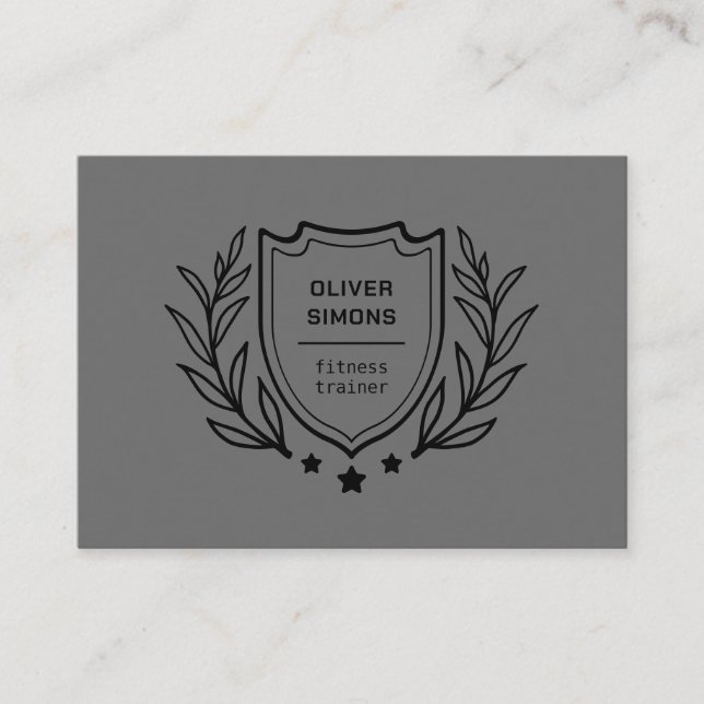 Carte de visite de l'entraîneur Fitness (Devant)