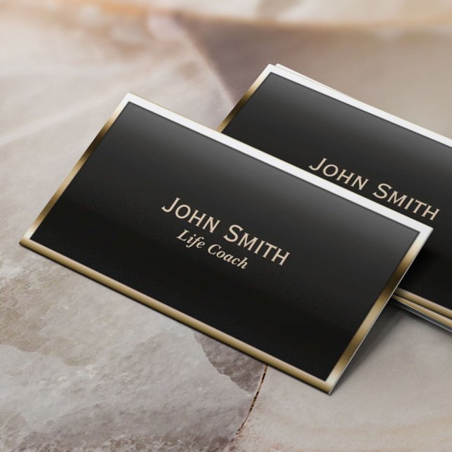 Carte de visite de l'entraîneur Royal Gold Border  (Créateur téléchargé)