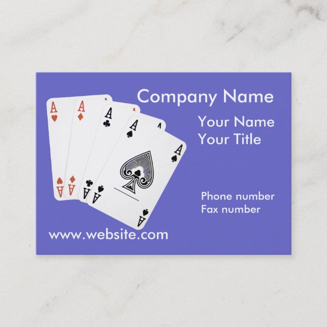 Carte de visite de l'entreprise Ace (Devant)