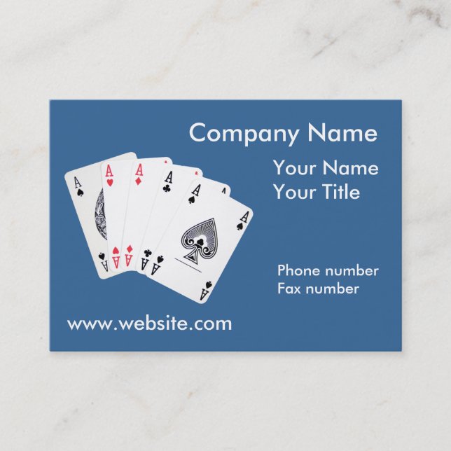 Carte de visite de l'entreprise Ace (Devant)