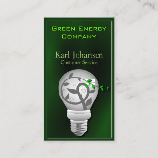 Carte de visite De l'environnement Green Energy