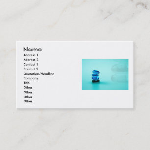 Carte de visite de l'équilibre des galets