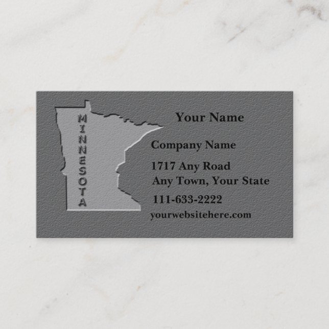 Carte de visite de l'État du Minnesota aspect pier (Devant)