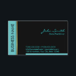 Carte de visite de l'infirmière turquoise<br><div class="desc">Carte de visite de praticien des infirmières turquoises à la frontière.</div>