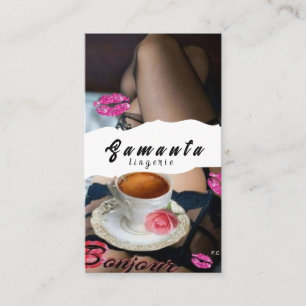 Carte de visite de lingerie