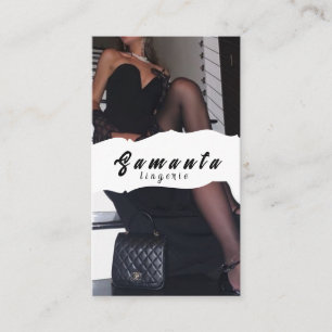 Carte de visite de lingerie