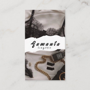 Carte de visite de lingerie