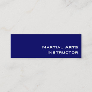 Carte de visite de l'instructeur des arts martiaux