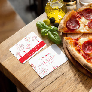 Carte de visite de livraison spéciale Pizza