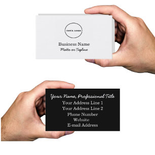 carte de visite de logo ajouter votre logo cartes