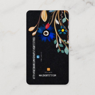 CARTE DE VISITE DE LOGO FACEBOOK ET ETSY FACEBOOK