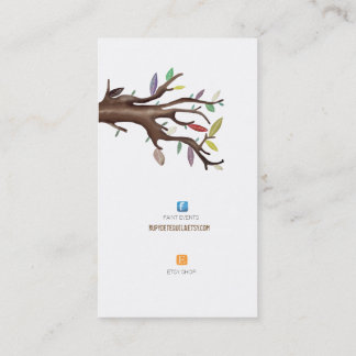 CARTE DE VISITE DE LOGO FACEBOOK ET ETSY FACEBOOK
