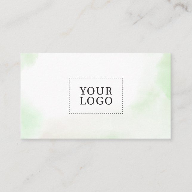 Carte de visite de logo minimal pour lave-couleur  (Devant)