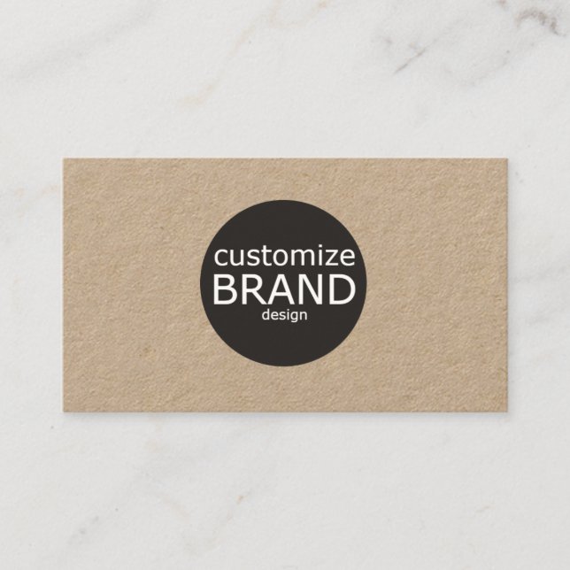 Carte de visite de logo professionnel naturel mini (Devant)