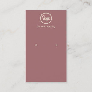 Carte de visite de logo Retro Pink