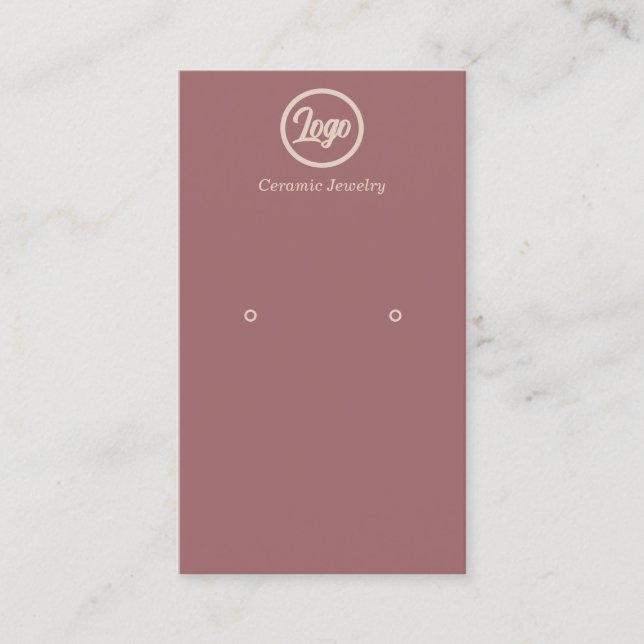 Carte de visite de logo Retro Pink (Devant)