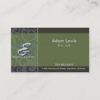 Carte de visite de loi - logo